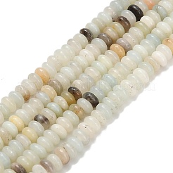 Natural Flower Amazonite Beads Strands&nbsp;G-L635-A36-4x2mm