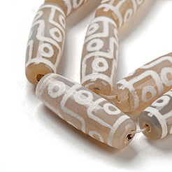 Tibetan Style dZi Beads Strands&nbsp;G-P526-C01
