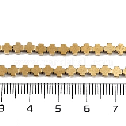 Electroplated Synthetic Non-magnetic Hematite Beads Strands&nbsp;G-J211-A06-02