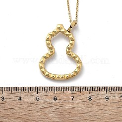 Ion Plating(IP) 304 Stainless Steel Pendant Necklace&nbsp;NJEW-K255-20G