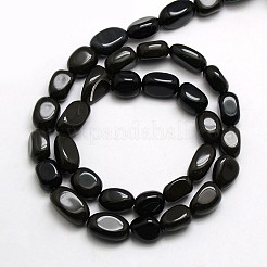 Natural Obsidian Nuggets Beads Strands&nbsp;X-G-L154-16