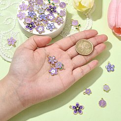 40Pcs 10 Style Alloy Enamel Pendants&nbsp;ENAM-CJ0005-70
