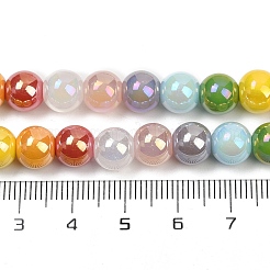 Electroplate Glass Beads Strands&nbsp;X-EGLA-D300-10-8mm