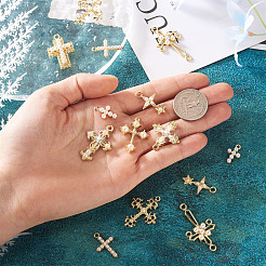18Pcs 9 Style Alloy Pendants & Chandelier Componenent Links&nbsp;FIND-CD0001-40