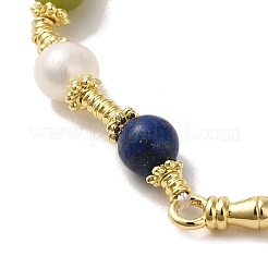 Brass Bamboo Link Bracelet&nbsp;BJEW-C051-12G