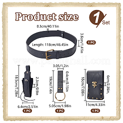 PU Leather with Alloy Bags&nbsp;AJEW-WH0678-33B