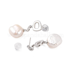 925 Sterling Silver Studs Earring&nbsp;EJEW-H002-33P