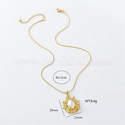 3Pcs French Vintage Stainless Steel Pave Imitation Pearl Flower Pendant Necklaces for Women&nbsp;LI4518