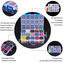 Spray Painted Crackle Glass Beads&nbsp;CCG-PH0002-14