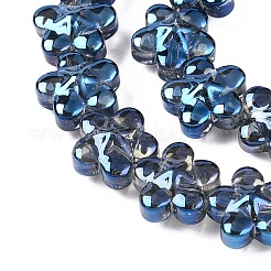 Electroplate Glass Beads Strands&nbsp;EGLA-T028-02O