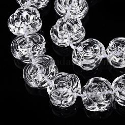 Transparent Glass Beads Strands&nbsp;GLAA-N001-54