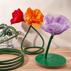 1Pc Wood Flower Pole Display Stand Base&nbsp;DIY-PH0036-10
