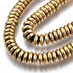 Electroplate Non-magnetic Synthetic Hematite Beads Strands&nbsp;G-T114-88B-G
