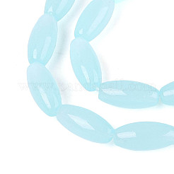 Imitation Jade Glass Beads Strands&nbsp;GLAA-T028-15J-01