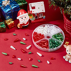 210Pcs 6 Styles ABS Plastic Imitation Pearl&nbsp;MACR-AR0001-28