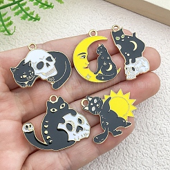 Alloy Enamel Pendants&nbsp;PW-WGB8D3D-01