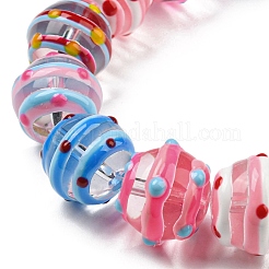 Bumpy Transparent Glass Beads Strands&nbsp;LAMP-R145-09