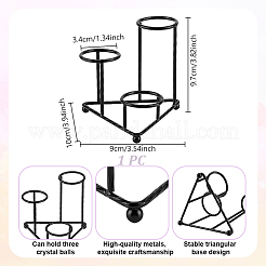Alloy Crystal Ball Holders&nbsp;ODIS-WH0078-97EB