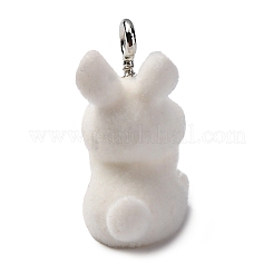 Flocky Resin Pendants&nbsp;FIND-S001-06G