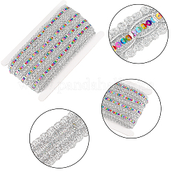 15 Yards Polyester Braided Lace Ribbon&nbsp;OCOR-WH0046-37B
