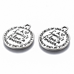 Tibetan Style Alloy Pendants&nbsp;X-TIBE-S314-119AS-RS
