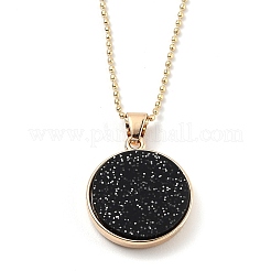 Alloy Rhinestone Pendant Necklaces&nbsp;NJEW-H306-A03-G