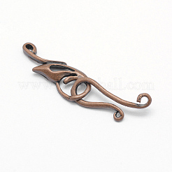Brass Hook Clasps&nbsp;KK-G323-11R-RS