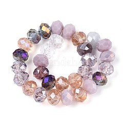 Electroplate Glass Beads Strands&nbsp;EGLA-N022-02A-A02