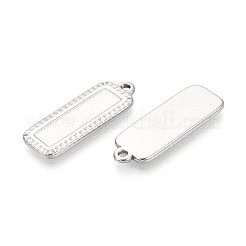 304 Stainless Steel Pendant Cabochon Settings&nbsp;STAS-N108-65P