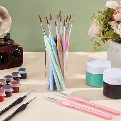 18Pcs Plastic Micro Detail Paint Brush&nbsp;AJEW-WH0696-658