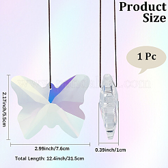 1Pc Glass Hanging Suncatchers&nbsp;HJEW-DJ0001-22B