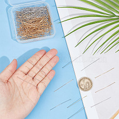400Pcs 2 Colors 304 Stainless Steel Flat Head Pins&nbsp;STAS-UN0055-19