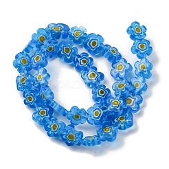 Handmade Millefiori Lampwork Beads Strands&nbsp;LAMP-G164-03C