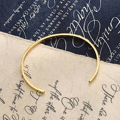 Ion Plating(IP) 304 Stainless Steel Cuff Bangles&nbsp;X-BJEW-K173-02G