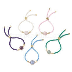 Natural Gemstone Beads Silder Bracelets&nbsp;BJEW-JB13391