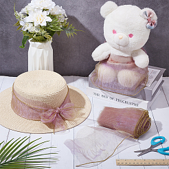 Polyester Lace Trim&nbsp;OCOR-WH0111-11