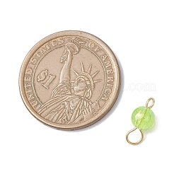 AB Color Transparent Acrylic Round Links Connector Charms&nbsp;PALLOY-JF04433