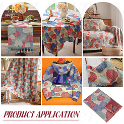 Pumpkin Pattern Polycotton Fabrics&nbsp;DIY-WH0128-91