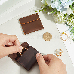 2Pcs 2 Colors Rectangle PU Leather Ring Bags&nbsp;ABAG-CL0001-20