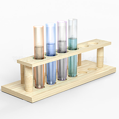 8Pcs 4 Colors Transparent Acrylic Test Tube&nbsp;AJEW-OC0003-95