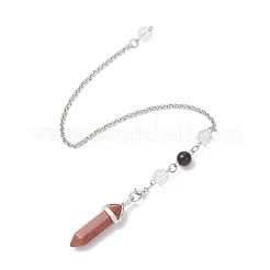 Bullet Synthetic Goldstone Pointed Dowsing Pendulums&nbsp;PALLOY-JF04562
