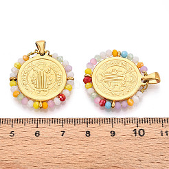 304 Stainless Steel Pendants&nbsp;STAS-N115-25A-G