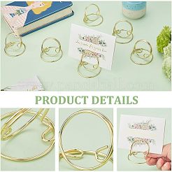 Iron Place Card Holders&nbsp;AJEW-WH0318-01G