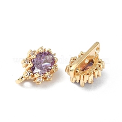Brass Pave Dark Orchid Cubic Zirconia Multi-Strand Links&nbsp;FIND-Z029-11A