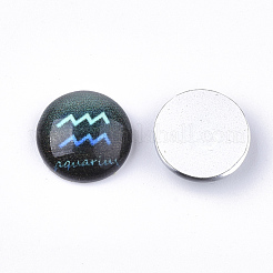 Flatback Glass Cabochons for DIY Projects&nbsp;GGLA-S047-02