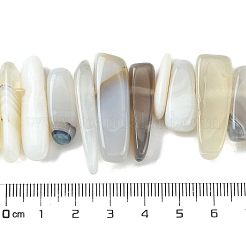 Natural Grey Agate Beads Strands&nbsp;G-G117-C06-01