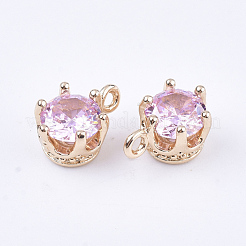 Transparent Glass Charms&nbsp;GLAA-T007-17E