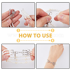 8Pcs 8 Styles Tibetan Style Alloy Lobster Claw Claps&nbsp;AJEW-DC0001-25