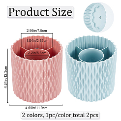 2Pcs 2 Colors 360 Degree Rotatable Pen Holder&nbsp;AJEW-CP0005-48C