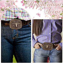 1Pc Alloy Belt Buckles&nbsp;FIND-CL0001-40AB